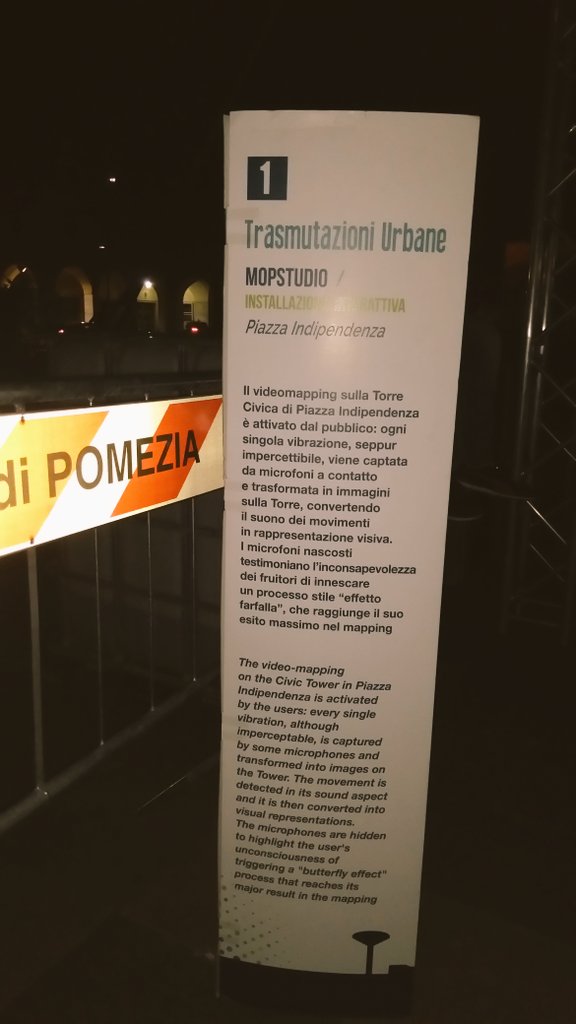 mopstudio's tweet image. A @Comune_Pomezia per il  @PomeziaLF con Trasmutazioni Urbane!