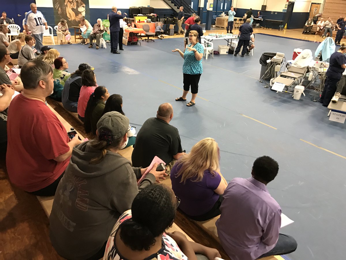 ClimbForCarleen's tweet photo. Carleen sharing about Hep-C at a recent testing event. #hepc #nohep# #ibeathepc https://t.co/SjntgukRUv