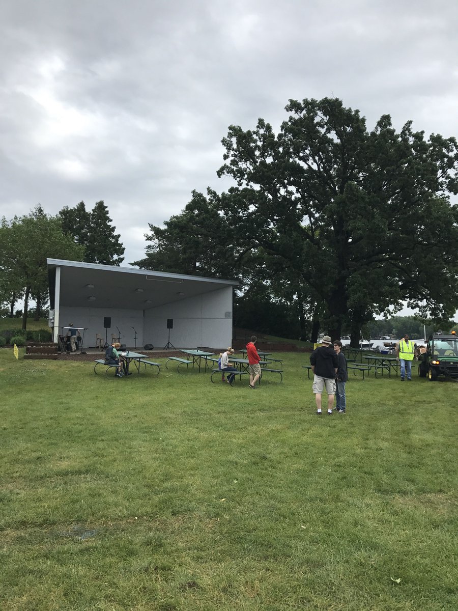 AOTLExcelsior's tweet photo. We’ve got live music this afternoon in the bandshell! Come one come all! The weather didn’t stop us! #AOTLExcelsior https://t.co/uZsTbPRiFG