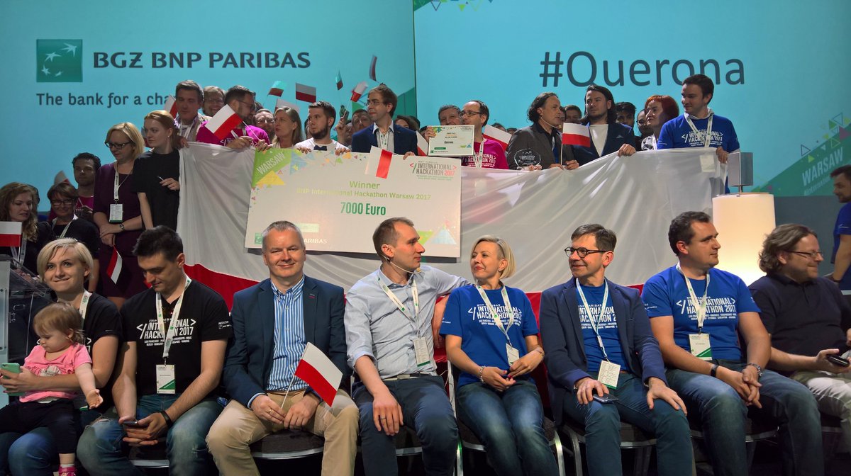 #Querona is the WINNER of #internationalhackathon #warsaw !!!!