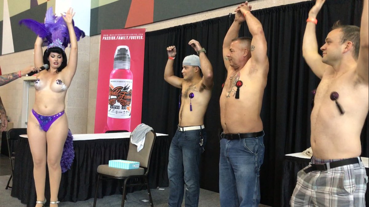 InkAndArms's tweet photo. "How was #InkAndArms today?"
"Well, its complicated."
#TattooExpo #GunShow #Burlesque https://t.co/JjJUaOCid0