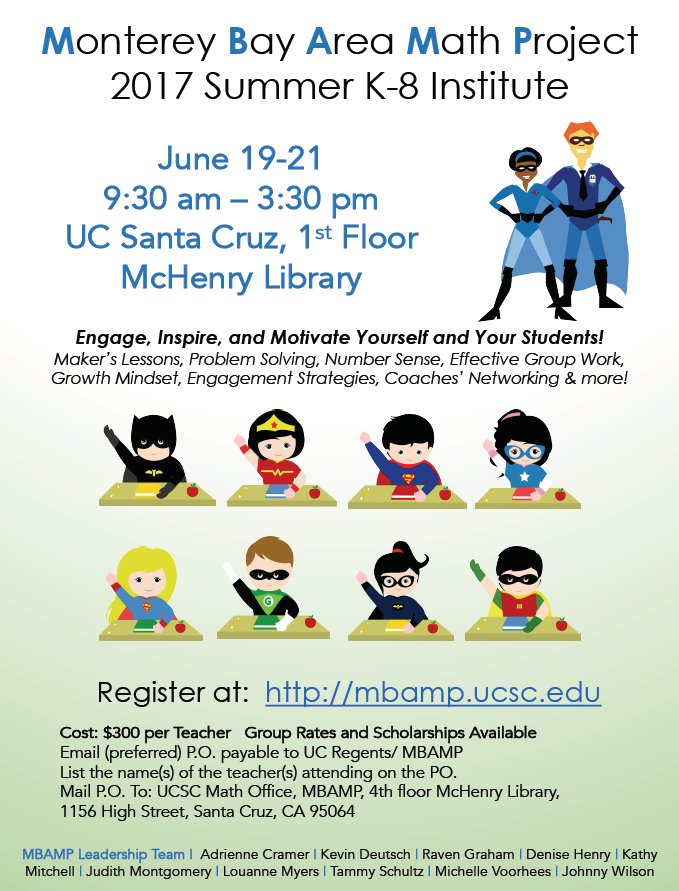 Come get your math on this summer with us!