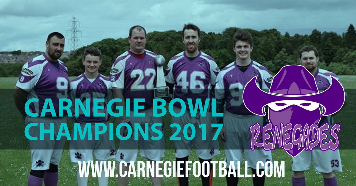 CarnegieAFC's tweet photo. Carnegie Bowl Champions 2017 is the @CarnegieRen after going 4-0 for the day. @CarnSteelers ended up 2nd and @DKingsAFT ended 3rd and 4th. https://t.co/qCX6S2upY9
