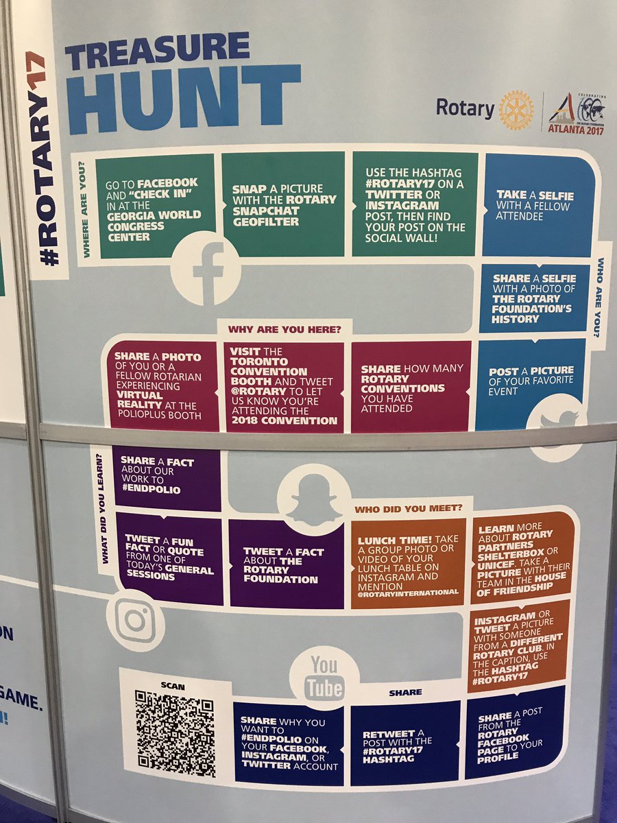 KatHaber's tweet photo. #rotary17 #peopleofaction #WERotary #copying I so appreciate all tools for telling more compelling stories! Love the social media hunt! https://t.co/UHxlOWvyTJ