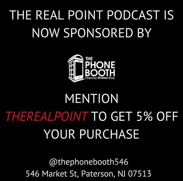 therealpointpod's tweet photo. Proudly sponsored by The phone Booth #therealpointpodcast #sponsors #podcast https://t.co/c9yEeshg75