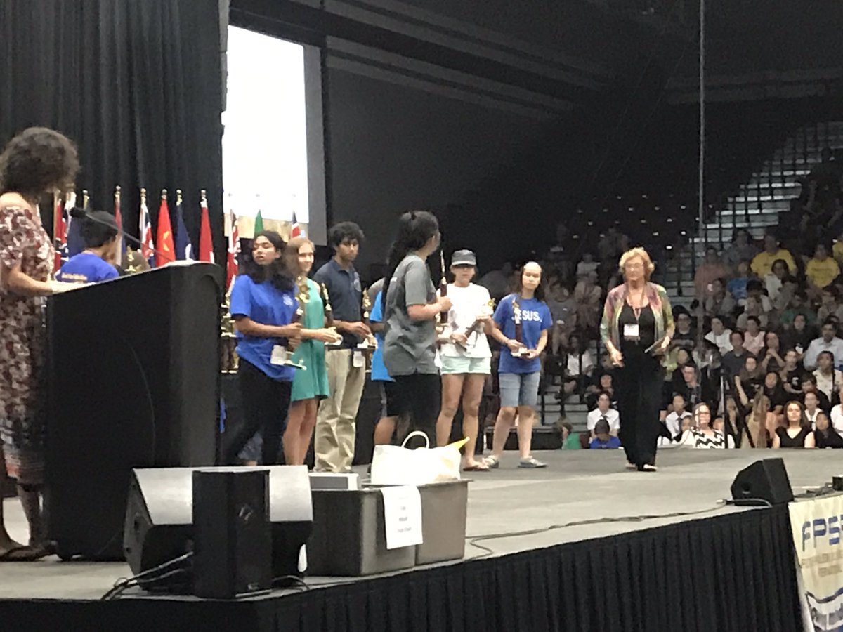 nuyu_team's tweet image. WWP students receiving honors for team scenario writing at #FPSPI Internationals. Congratulations friends! #wwprsd #njed