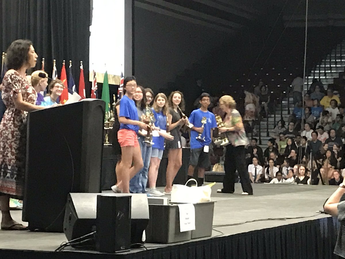 nuyu_team's tweet image. WWP students receiving honors for team scenario writing at #FPSPI Internationals. Congratulations friends! #wwprsd #njed