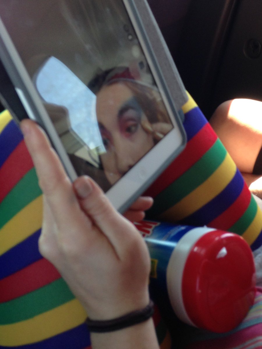 Putting the game face on #roadtrip #gameday #rollerderby #derbygirls