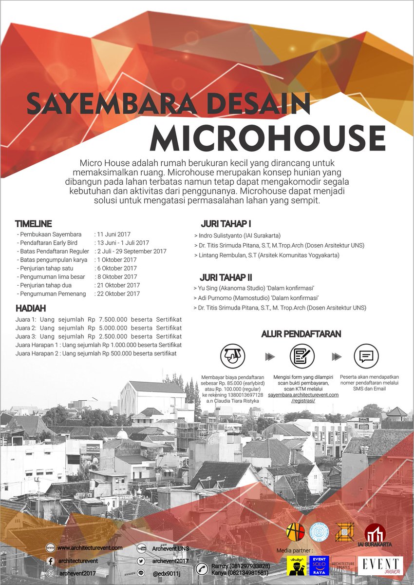 Archevent 2020 On Twitter Archevent 2017 Mempersembahkan Sayembara Arsitektur Microhouse Narahubung Ramzy 081297933828 Kanya 082134981681 Https T Co Ten4to8bos