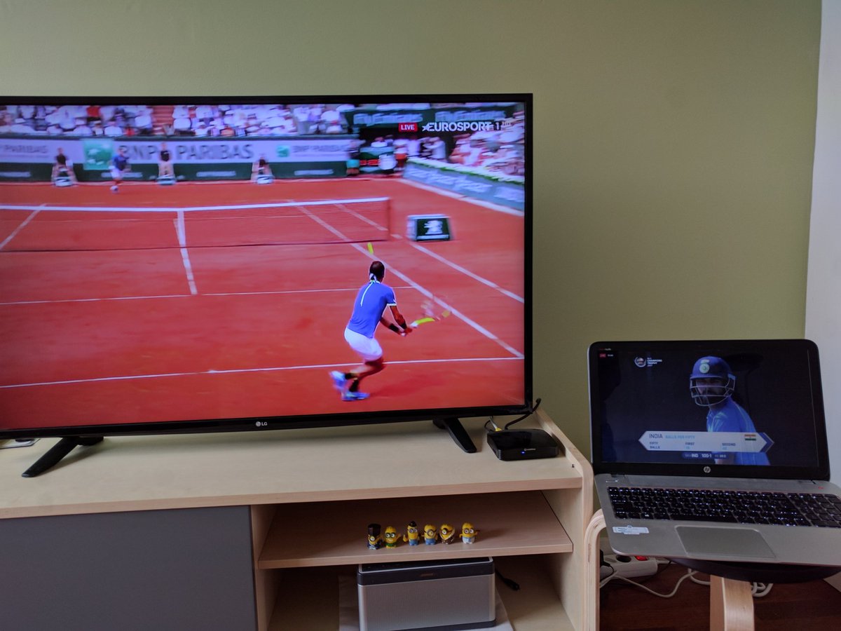 PriyaNSwamy's tweet photo. #CT17 or #FrenchOpen ? How about both? https://t.co/MjxSfummnm