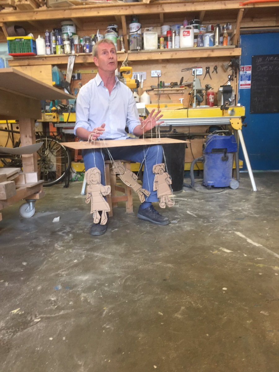 antiuniversity's tweet photo. Awesome stuff from Puppetry, Ventriloquism &amp; Inner Politics @RARA_London Here's what our inner voices have to say abt the political current https://t.co/7I7Mzls2T9