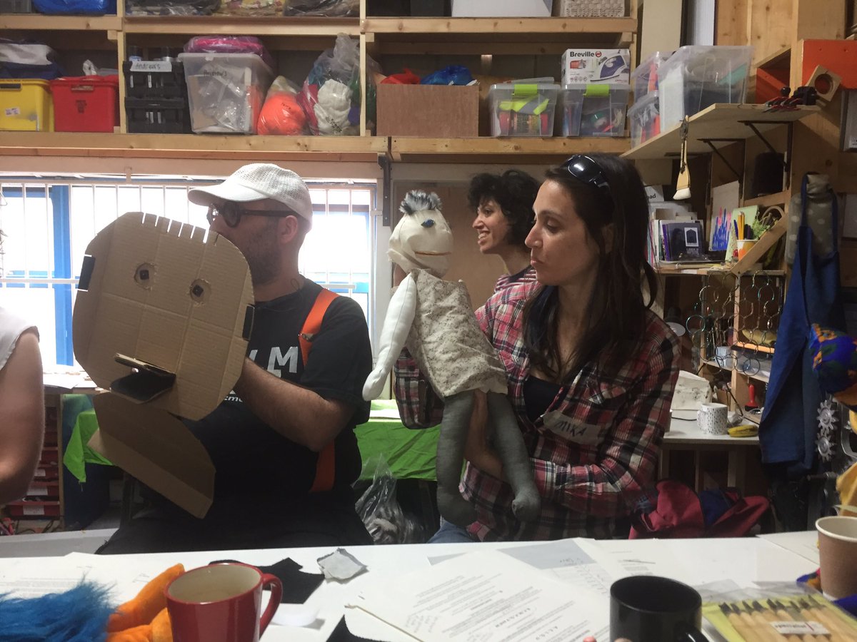 antiuniversity's tweet photo. Awesome stuff from Puppetry, Ventriloquism &amp; Inner Politics @RARA_London Here's what our inner voices have to say abt the political current https://t.co/7I7Mzls2T9