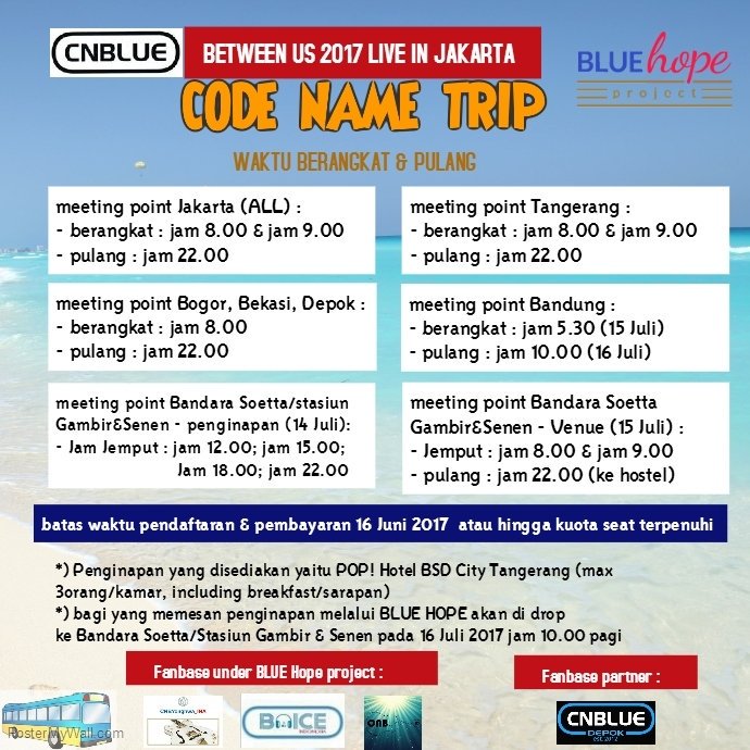 CNBYonghwa_ID's tweet photo. [BLUE HOPE]
Project Trip &amp; Open Donasi.
Bagi teman2 yg ingin ikut trip kami silahkan isi form ini 👇
https://t.co/a7cDd0wApG
#BUJKT2017 https://t.co/PUA8CPc13B