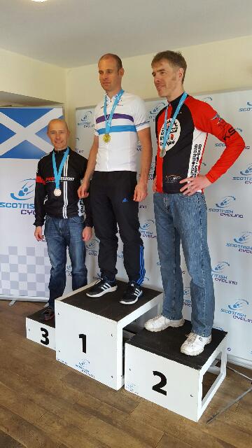 ScottishCycling's tweet photo. #SCNatChamp Veteran 40 Road Race Championship 

G - Jamie Henderson 
S - Andy Bruce
B - Jason Roberts https://t.co/yiTfCWxWu5
