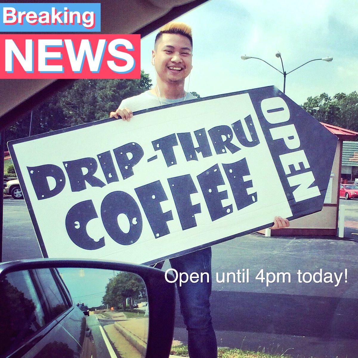 DripThruCoffee's tweet photo. #extramagichour today! We are open until 4p. #roadtrip #visithenrycoga #tinycoffeeShop #drivethru #shoplocal #morethancoffee #feelgood 🤓🚗☕️ https://t.co/ffsaFn85RO