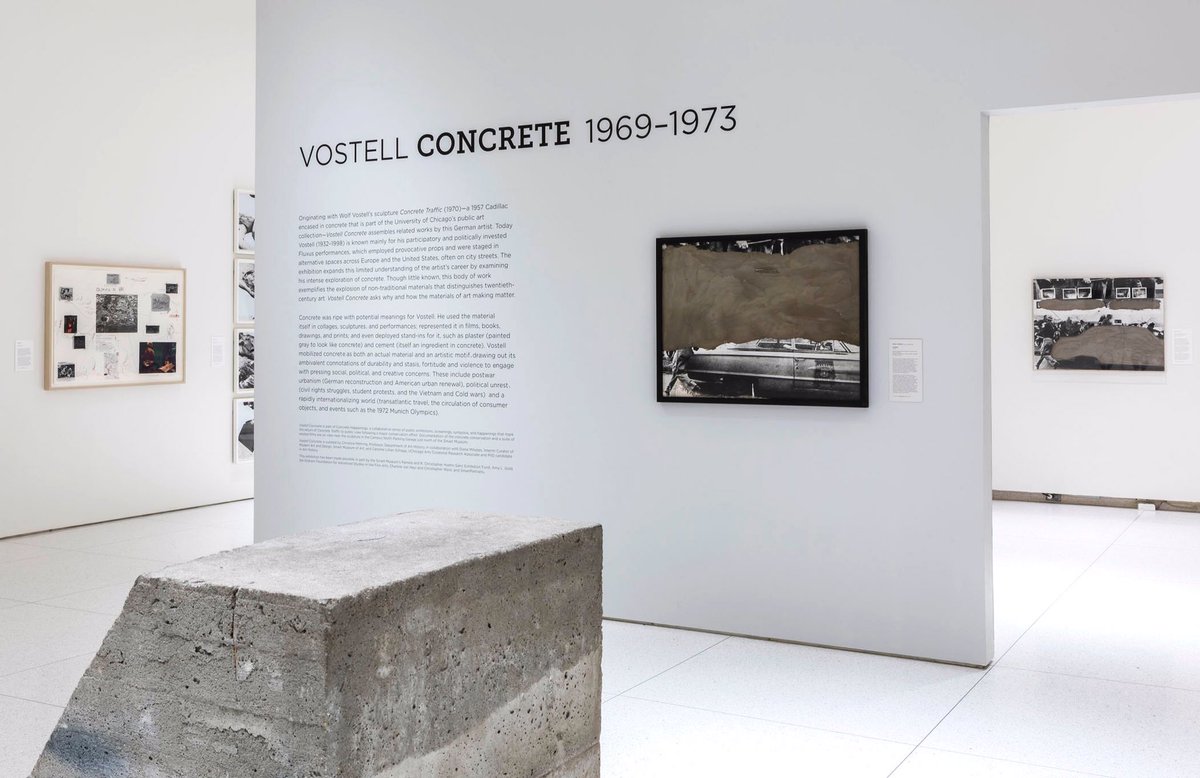 Concretehaps's tweet image. TODAY is the last day to see #VostellConcrete at @SmartUChicago #Fluxus #Art #ConcreteHappenings #WolfVostell