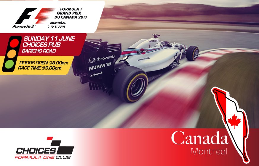 ChoicesF1Club's tweet photo. Race start in 3 hours #f12017 #f1 #candagp https://t.co/FZPpcRK87y