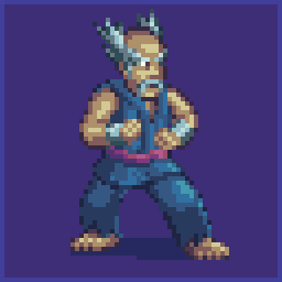 Kantolasound's tweet photo. #TekkenFighter theme for @Pixel_Dailies 
Restriction: 64x64px
#pixelart #pixel_dailies @PyxelEdit #Tekken https://t.co/RrqiB9ZxaI