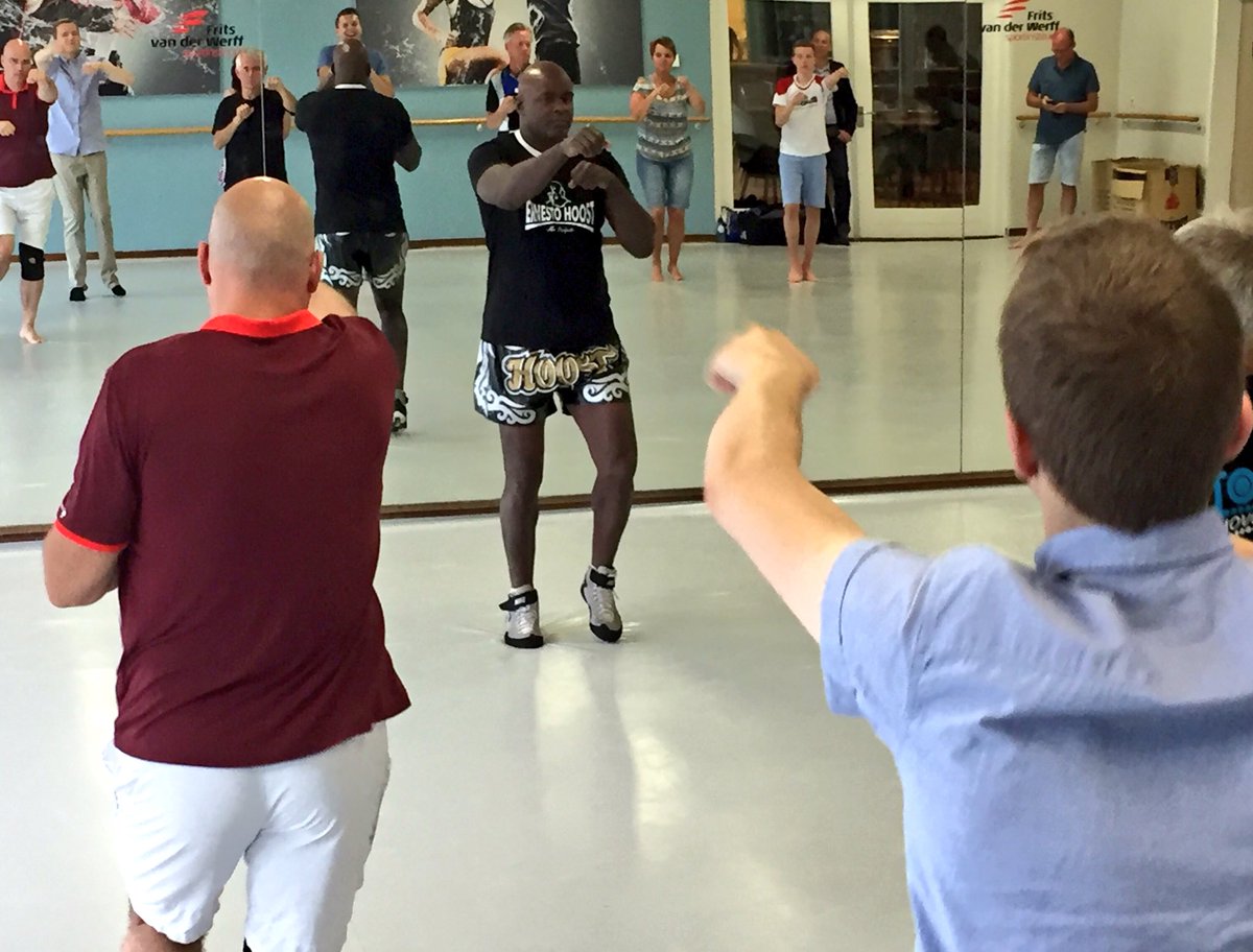Een clinic van o.a Ernesto Hoost bij ons in huis tijdens de geslaagde dag van #talentunited