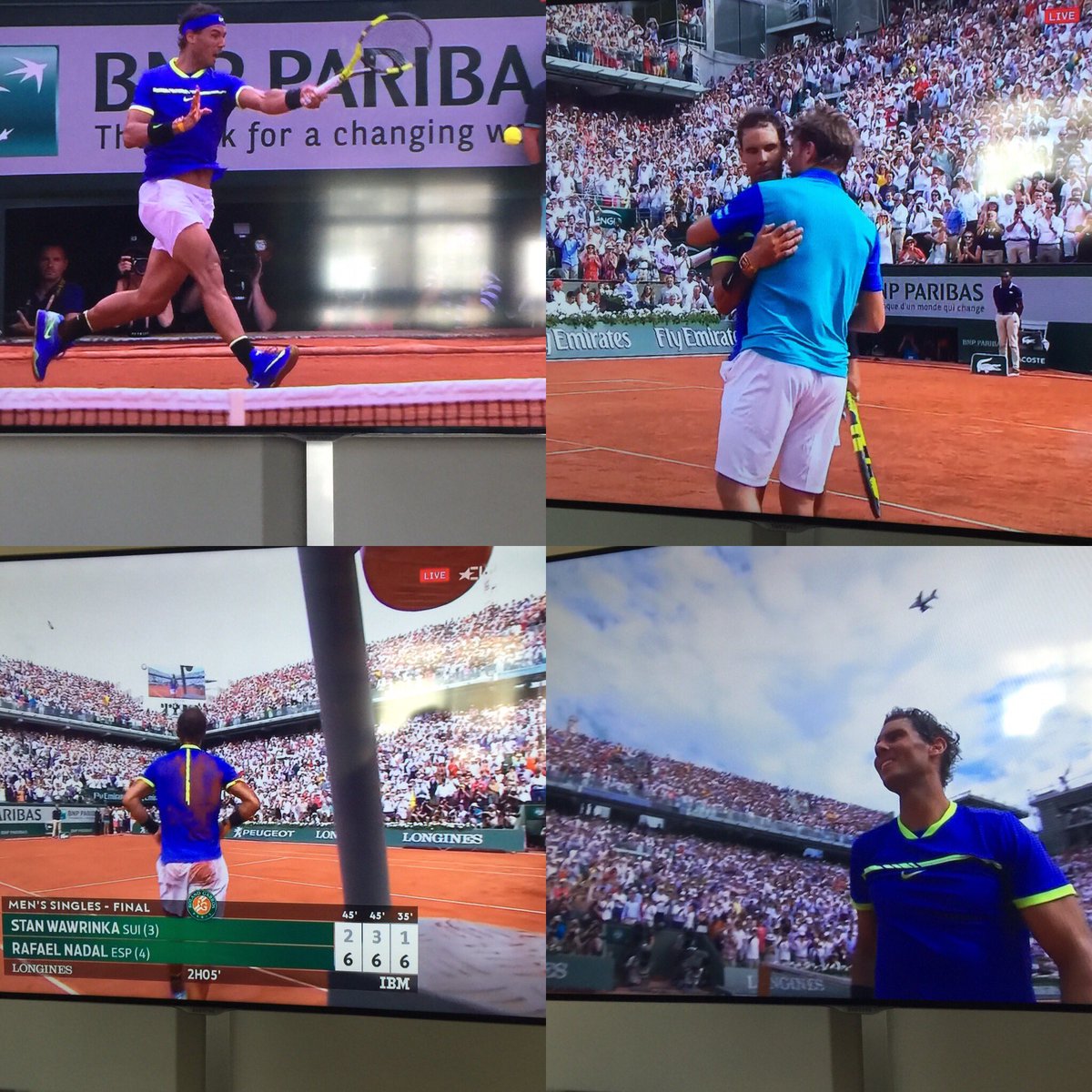 ovilata's tweet photo. Gracias @RafaelNadal #RolandGarros2017 https://t.co/9WjwHHbGSx