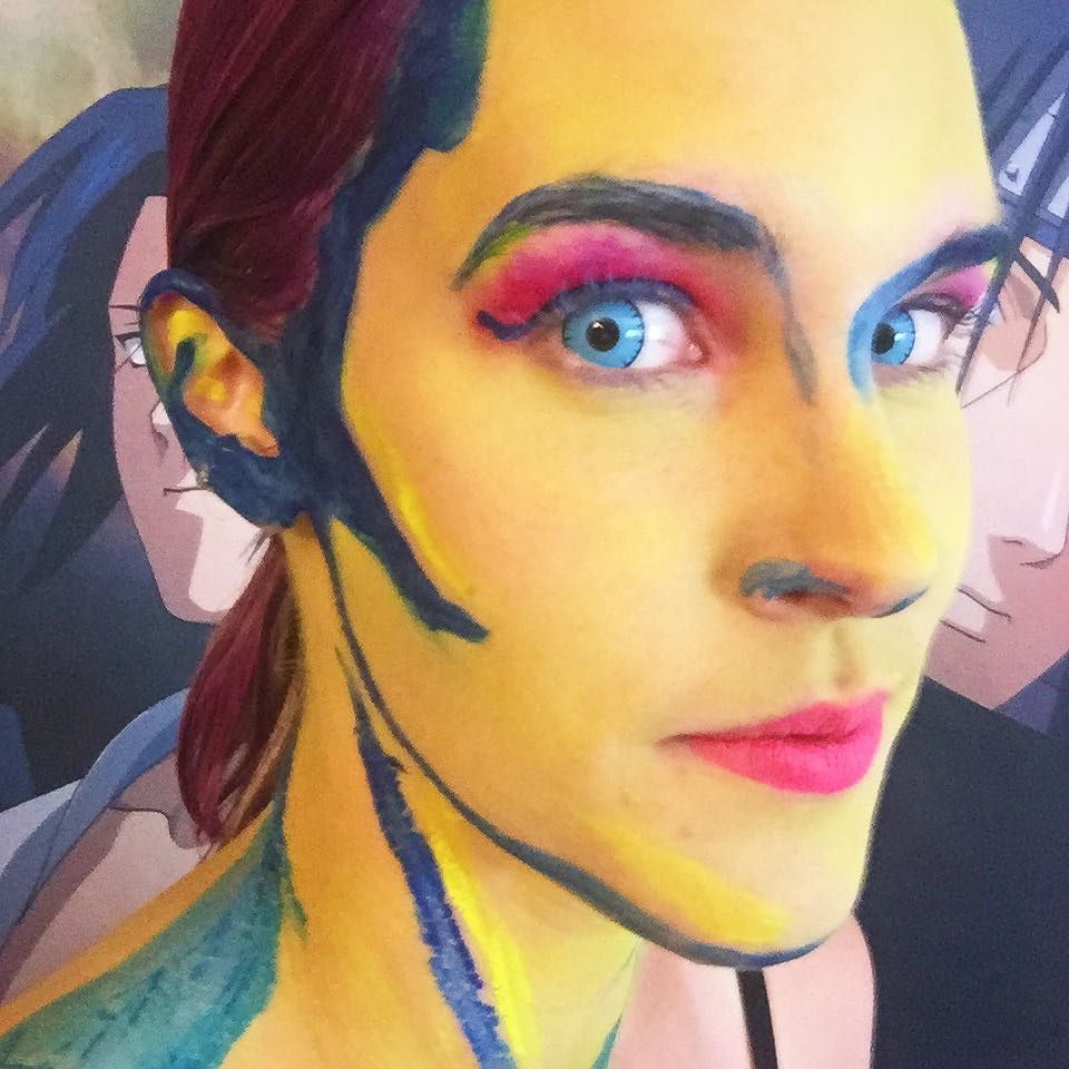 sadiebydesign's tweet photo. #selfiesunday things got a little weird last night 💜
Makeup by @getbabbed 
#sadiebydesign #getbabbed #popart #getg… https://t.co/exvzHabcTX https://t.co/QETJBHh6zF