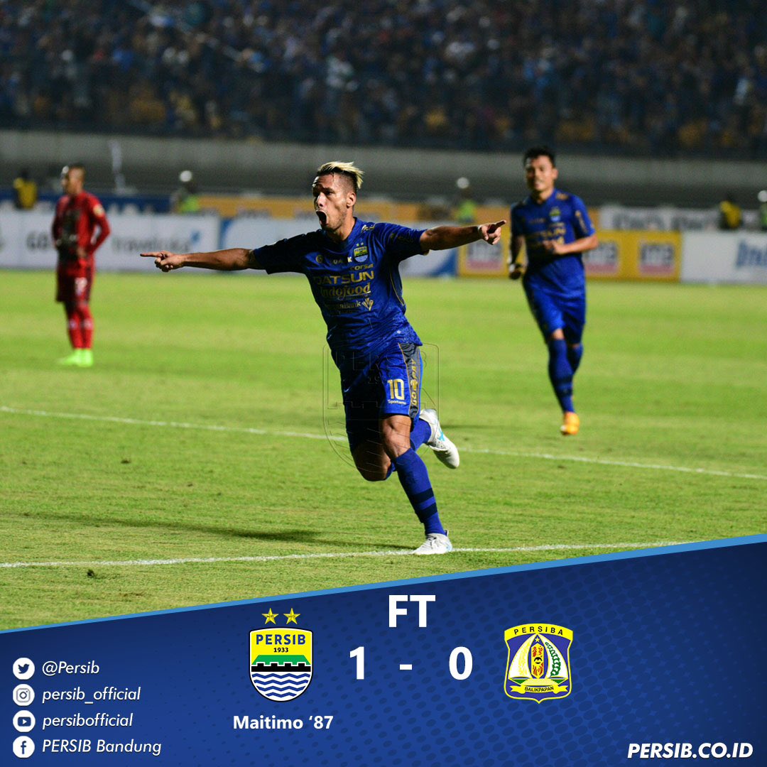 Selesai
#PERSIB 1-0 Persiba
Kemenangan itu mulai datang kembali. Hatur nuhun Pangeran Biru, Bobotoh sadayana!
#PERSIBday #PERSIBlive