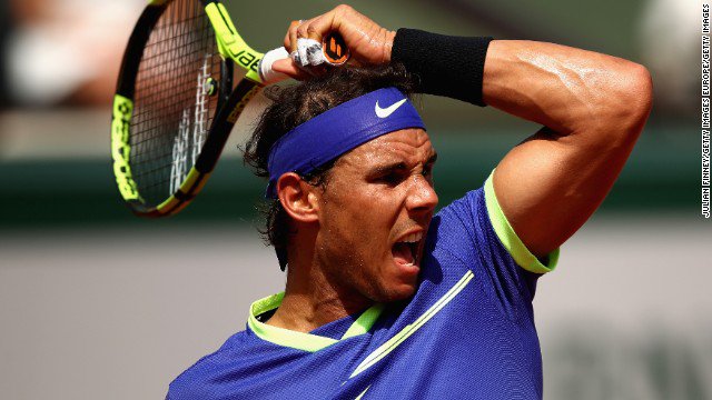 cnnbrk's tweet photo. Rafael Nadal wins historic 10th French Open title, defeating Stan Wawrinka in straight sets. https://t.co/KtGZZM7fi4 https://t.co/edKfsj5T23