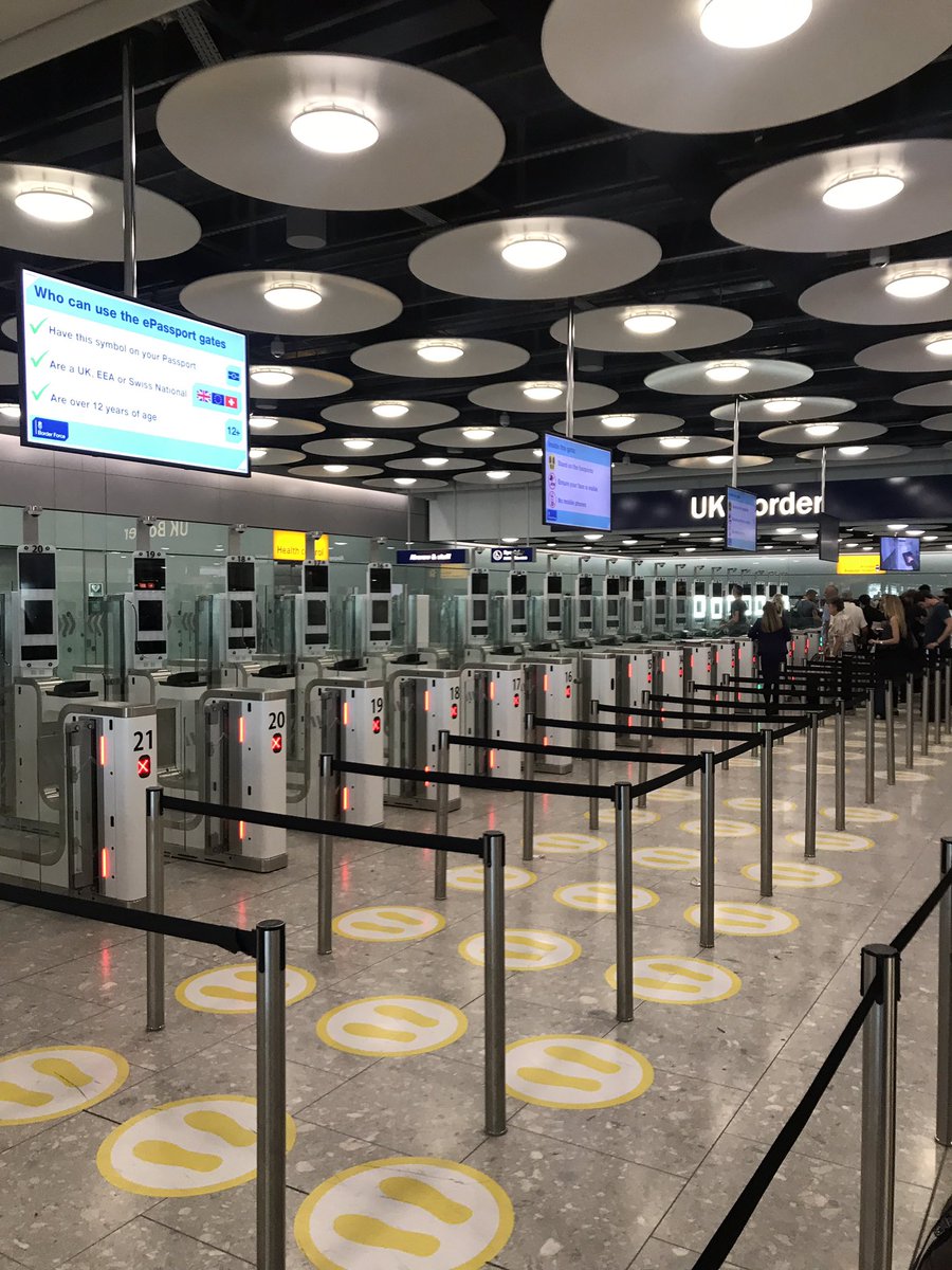 10 out of 24 ePassport gates in operation ... <a href="/HeathrowAirport/">Heathrow Airport</a>
