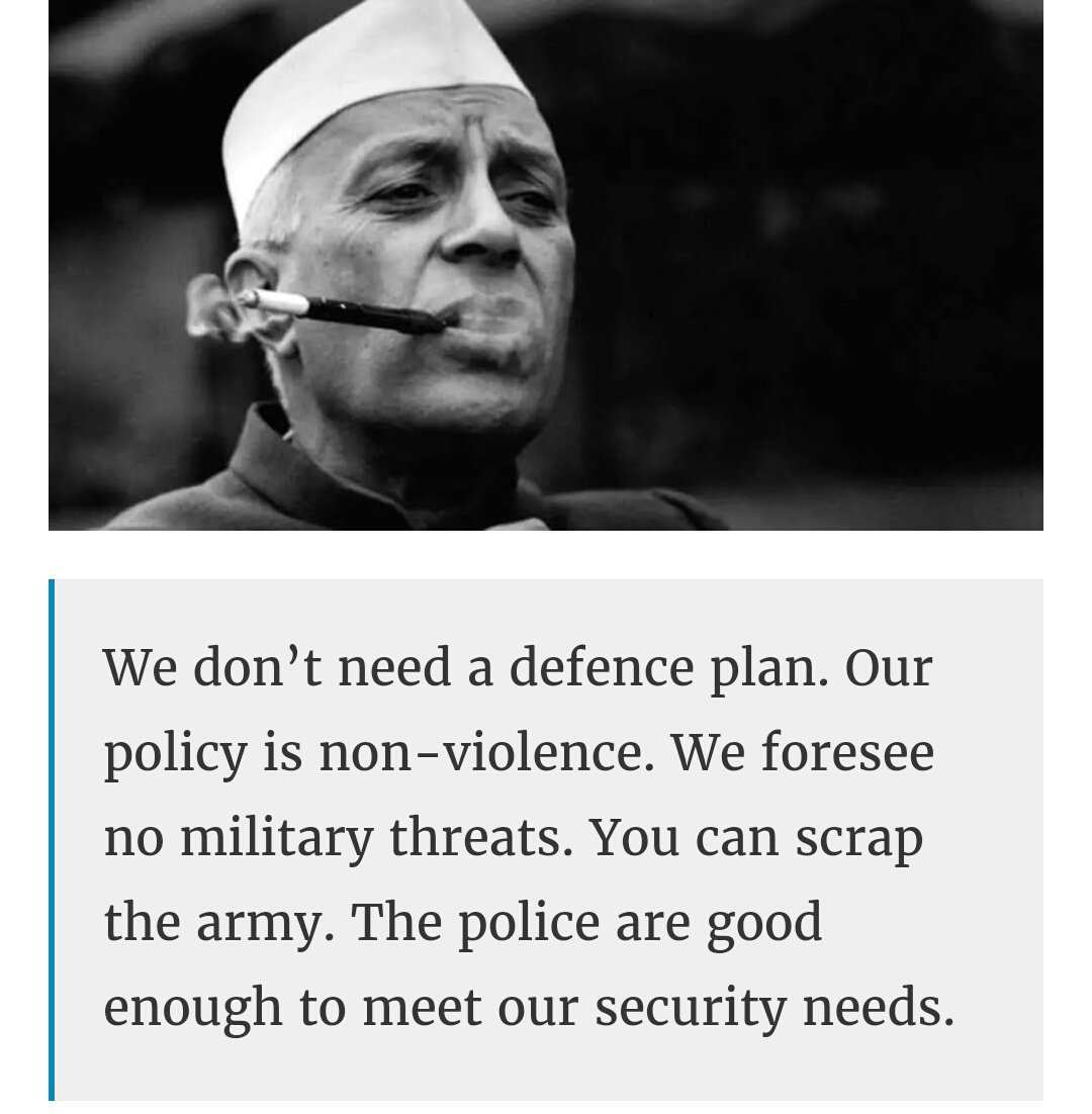 RitaG74's tweet photo. These 👇are the views of Congress forefather Nehru. 
How can we expect any respect for army from congress men?

#CongressVsArmy https://t.co/ygL4g567Ho