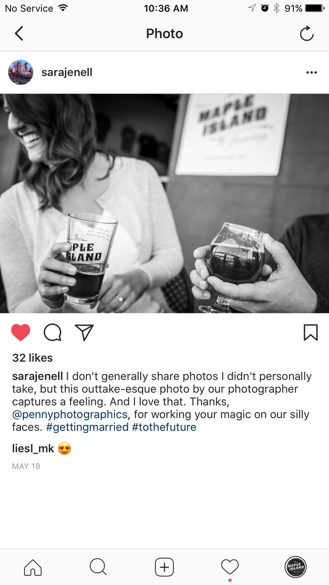 We love when couples come in for engagement shoots. Cheers to the future! #beermakestheworldgoround