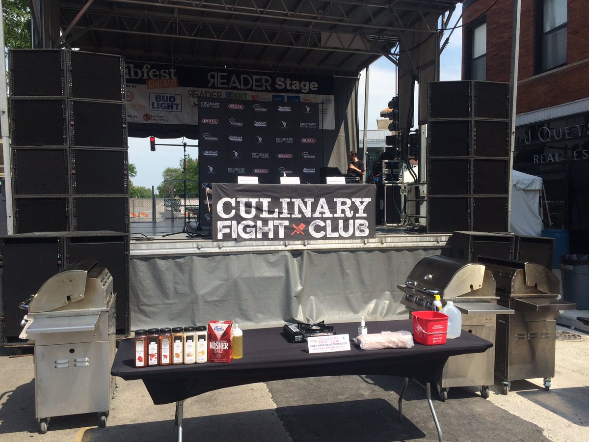 ChefFight's tweet photo. We are set and ready to roll @RibfestChicago Mention Jiwon or Cheferee11 &amp; get a discount at the gate. We're at North end of Lincoln. https://t.co/Em8JRiPVdu