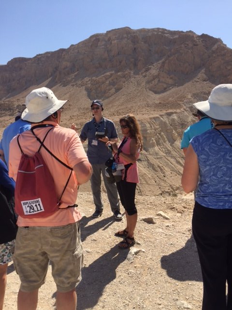 JBrianTucker's tweet photo. Teaching at Qumran #moodyisrael17 https://t.co/Ip6ONhJ3Gt