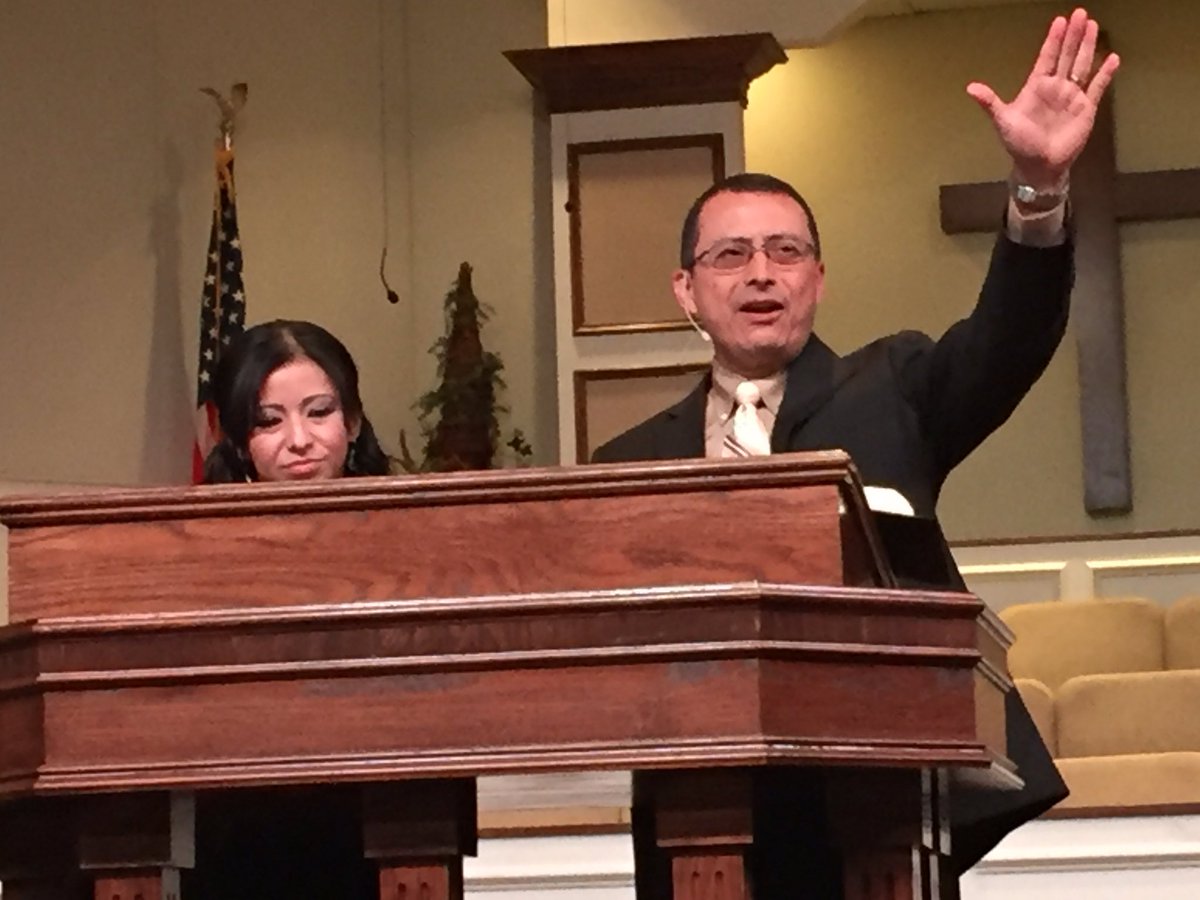 aaronpswain's tweet image. .Pastor Isaias is preaching today @chbchurch_okc from Matthew 9. #onechurch #twolanguages