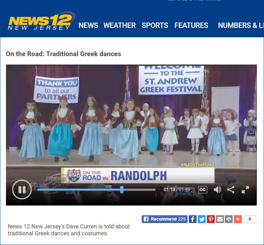 GreekFestivalNJ's tweet photo. @News12NJ Showcases Our Youth Dance Talent: Catch the show this afternoon! https://t.co/LJJsm8RTEz https://t.co/4n7f1PYOtD