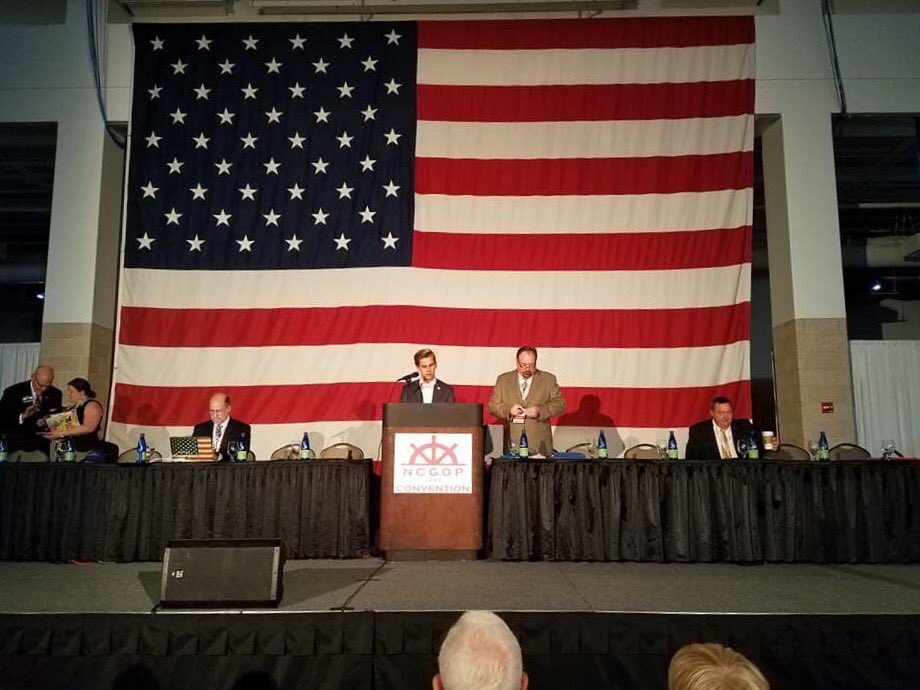 NCTARS's tweet photo. Chairman Denton updated the 2017 NCGOP Convention in Wilmington about the work of NCTARS. https://t.co/E0zMcQllDu