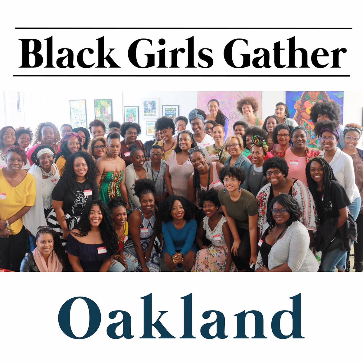ForHarriet's tweet image. Thanks to everyone who came out to #BlackGirlsGather Oakland!  Next stop New Orleans!