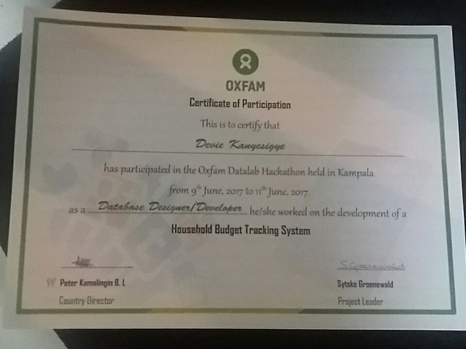 HarrietMbabazi's tweet image. #Datalabug a sample of the certificates issued to the young innovators that participated in the Hackathon..congrajulations once again