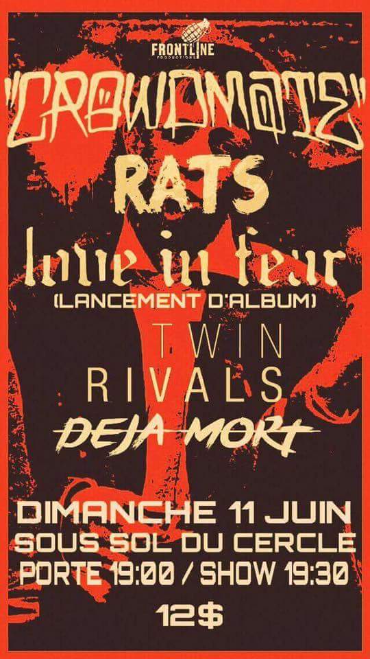 RATS613's tweet image. Time to cap off our summer tour in Quebec City! Come on out!