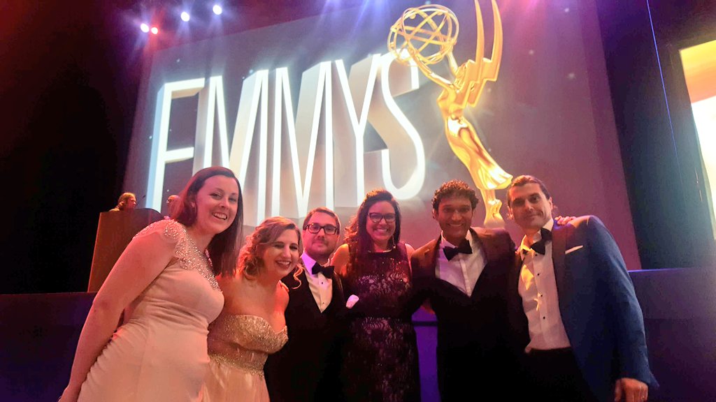 NoelSto_ries's tweet photo. We might have not won an #Emmy but it was a night to remember with #mutuallyinclusive We the 7th crew! @marianoavila @WrinkleCreative https://t.co/WJryO66mdl