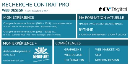 JenniferC44's tweet photo. Je recherche une #alternance pour début septembre à #Nantes en #Webdesign 😉 #contrapro #recrutement #offre #apprentissage #emploi https://t.co/xR9D2MzU1g
