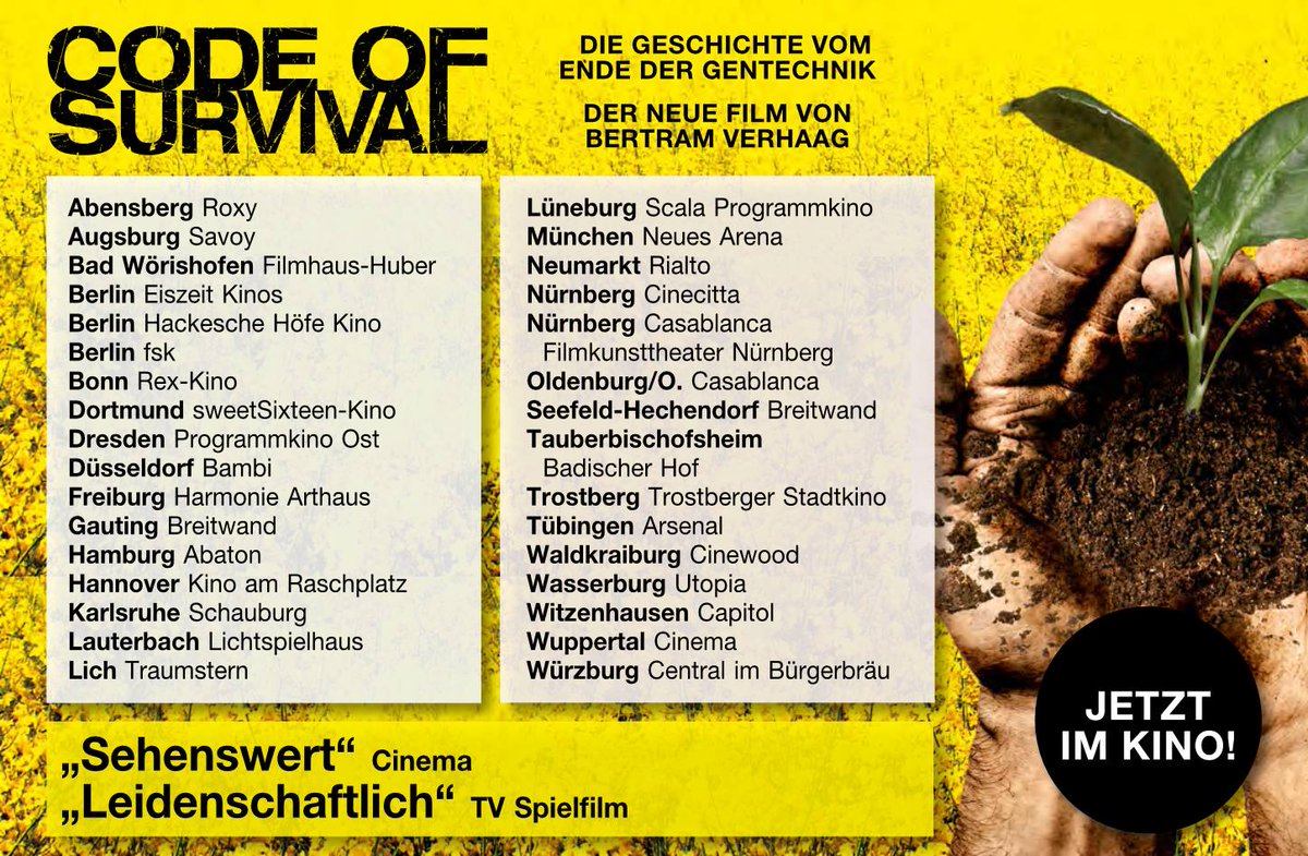 codeofsurvival_'s tweet photo. Perfekter #Sonntagabend: #Kino und #Popcorn. Wie wär's mit #Codeofsurvival in euerer Nähe? #Gewinnspiele gibt's bei facebook & instagram! https://t.co/4kC9tiwy93