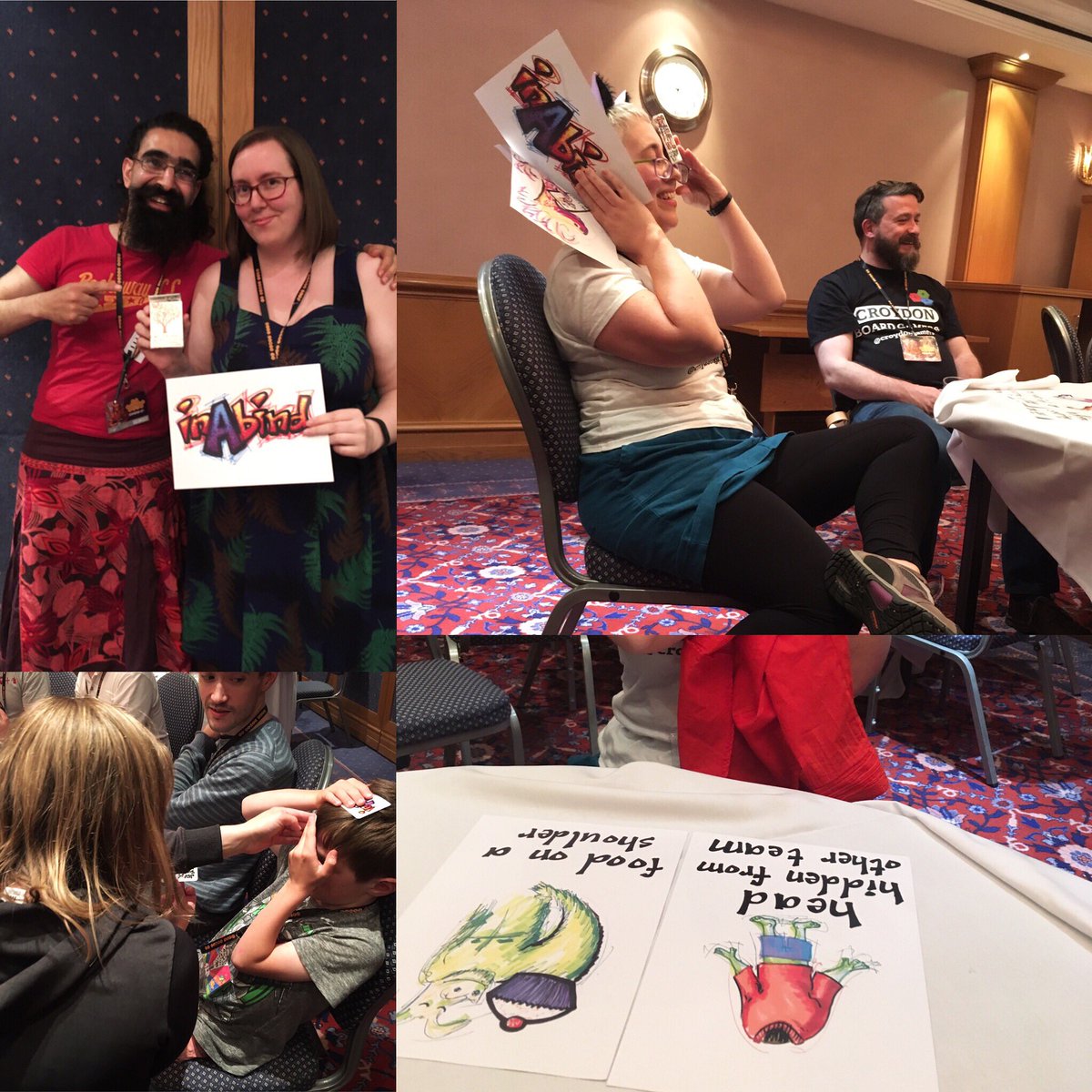 stuffByBez's tweet image. Pictures from the final ultimate #worldchampionships of #InABind at #ukgamesexpo2017.  Emma is the ultimate champion forevermore. #Yogi