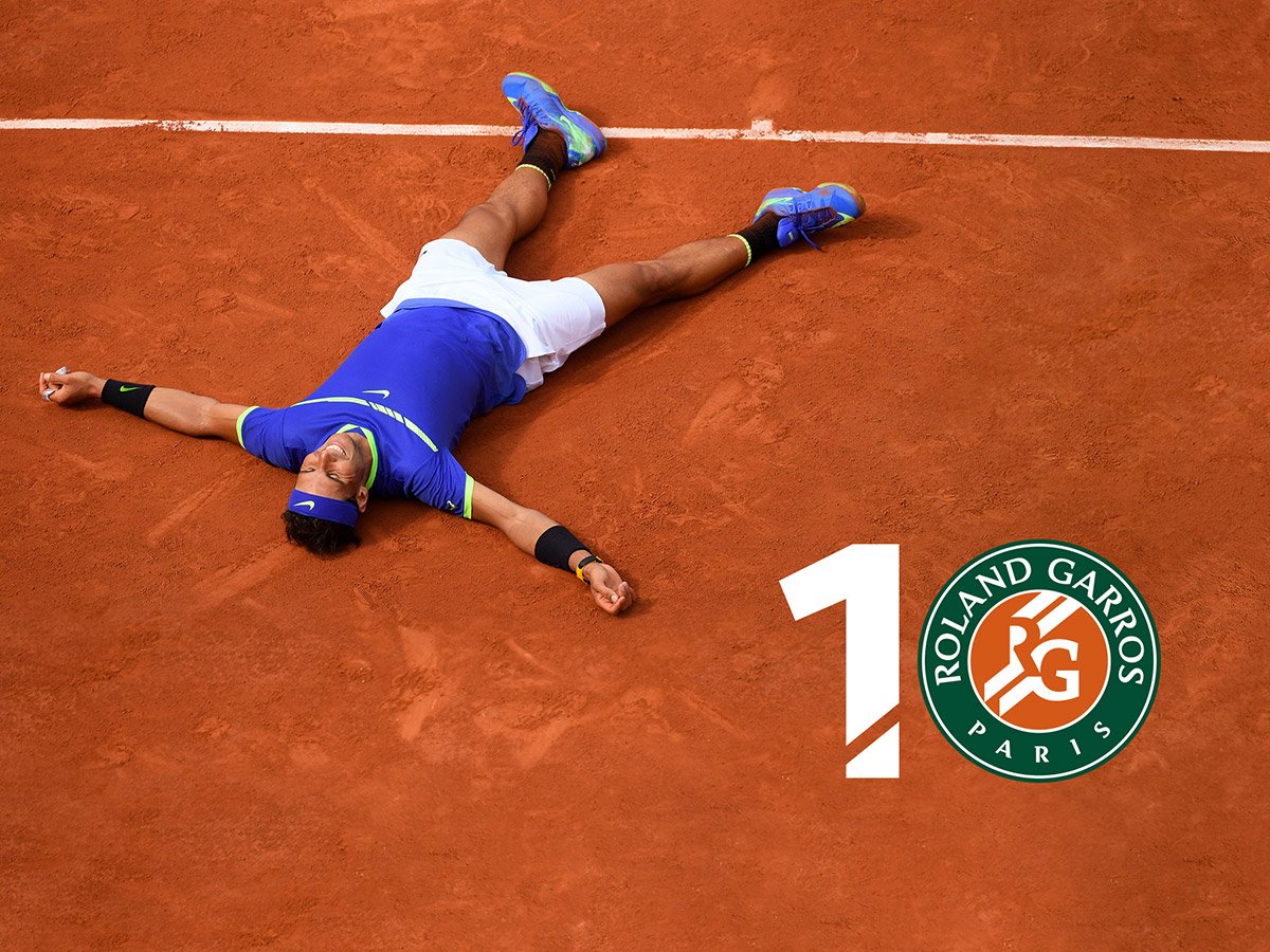 rolandgarros's tweet photo. Rafael Nadal : Le 1️⃣0️⃣ et l'infini
⚡️ https://t.co/czDekkRCR4 
#LaDecima #RG17 https://t.co/GYydCGHZE8