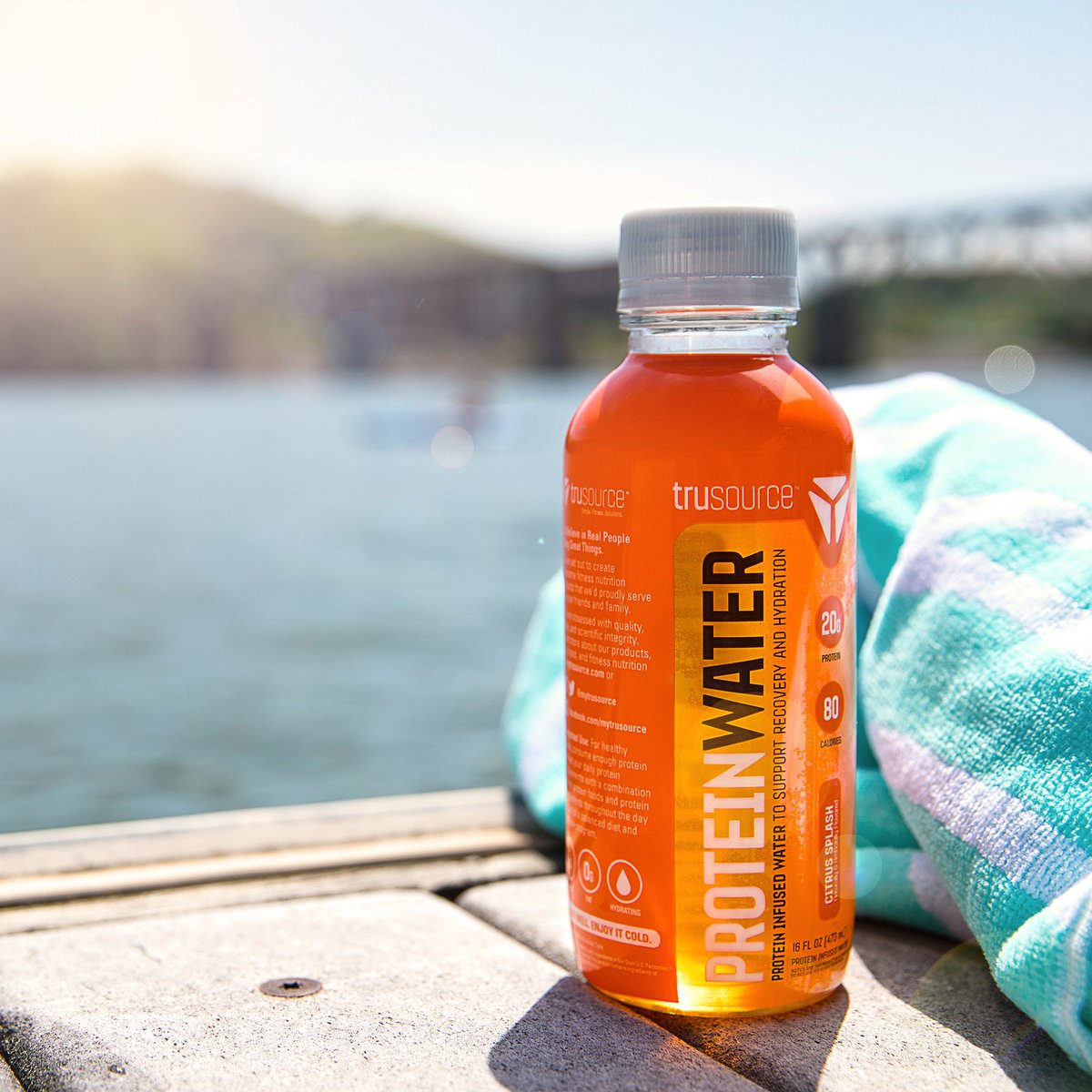 mytrusource's tweet photo. A little ProteinWater can make a big splash. #fuelyourfitness https://t.co/e54cfEu8ie