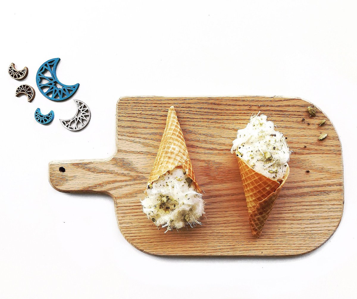 Four_Winters's tweet photo. Cool down after iftar with a cone of Ghazal Banat ice cream! #FourWinters #WeFreezeTheSeasons https://t.co/7yR7TbsPJJ