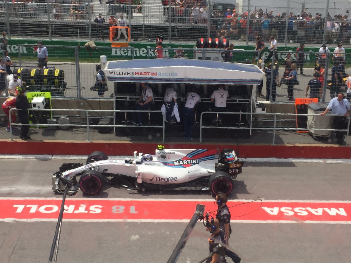 RaquelPerez022's tweet photo. #CanadaGP is starting! Here’s to a good race for @williamsf1! #TechFueled #Williams40 #WeAreRacing https://t.co/1oFjpsnPRg