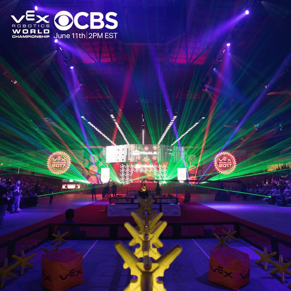 itsmeSKennedy's tweet photo. It's almost time for #VEXRobtics on @CBSSports!!!!! #omgrobots https://t.co/j95HKwKB8s