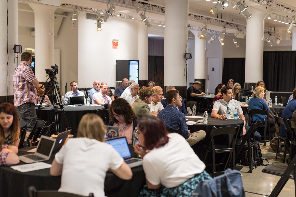 noshdotcom's tweet photo. Boot Camp at #noshlive Summer 2017 is underway with a panel featuring @EdibleVentures, @TheLyricGroup and Lancaster Fine Foods. #foodbiz https://t.co/jyeGbHJL4m
