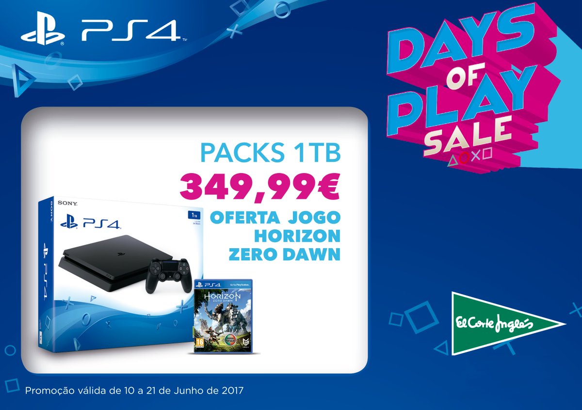 ElCorteInglesPT's tweet photo. Quando as promoções coincidem com épocas de férias ou feriados 😉 Vejam tudo sobre os #DaysOfPlaySale aqui: https://t.co/5tqZS2kolM. https://t.co/7OJLRNrRXv