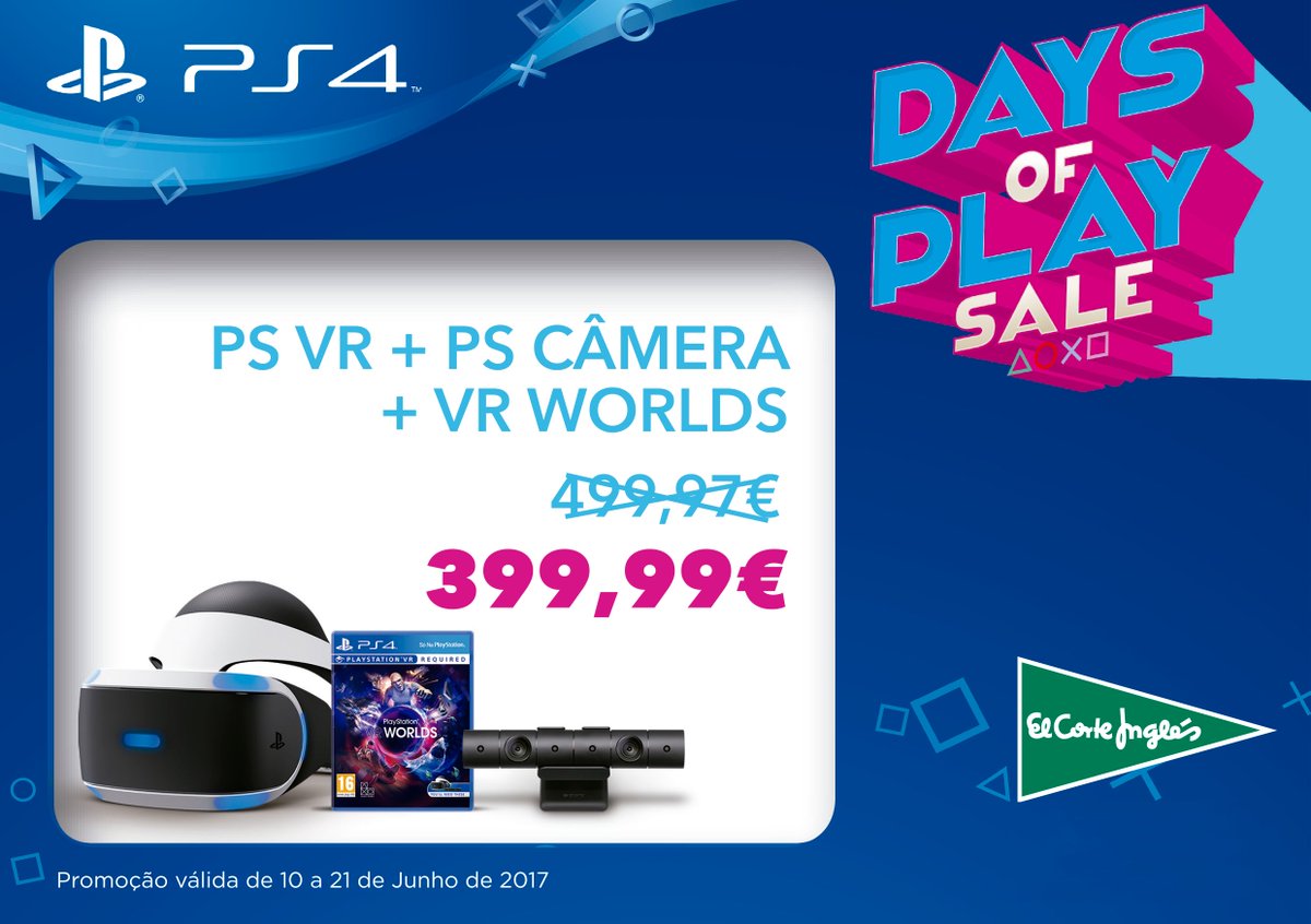ElCorteInglesPT's tweet photo. Quando as promoções coincidem com épocas de férias ou feriados 😉 Vejam tudo sobre os #DaysOfPlaySale aqui: https://t.co/5tqZS2kolM. https://t.co/7OJLRNrRXv